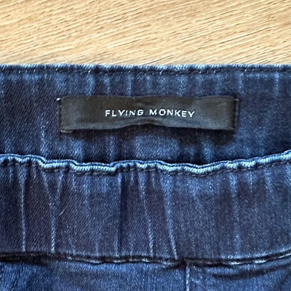 Flying Monkey Navy Flare Jeans - Picture 2 of 8